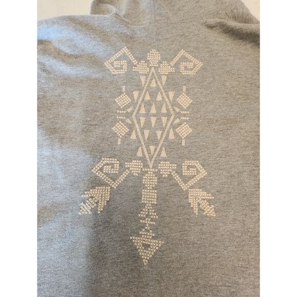 Willow & Clay Women's SZ Large Gray Hoodie Embroidery Longline - Picture 9 of 16